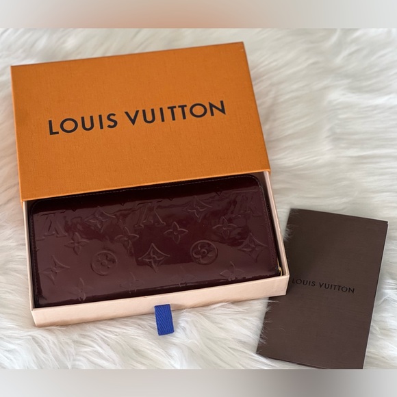 ✨ Louis Vuitton Monogram Vernis Zippy Wallet Amarante w/ Box ✨ - Picture 1 of 10